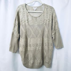 New York & Company Dolman Pointelle Sweater